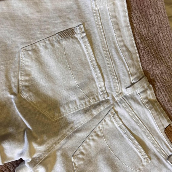 Paige Jimmy Jimmy Short Women's White Denim Shorts - Picture 3 of 7